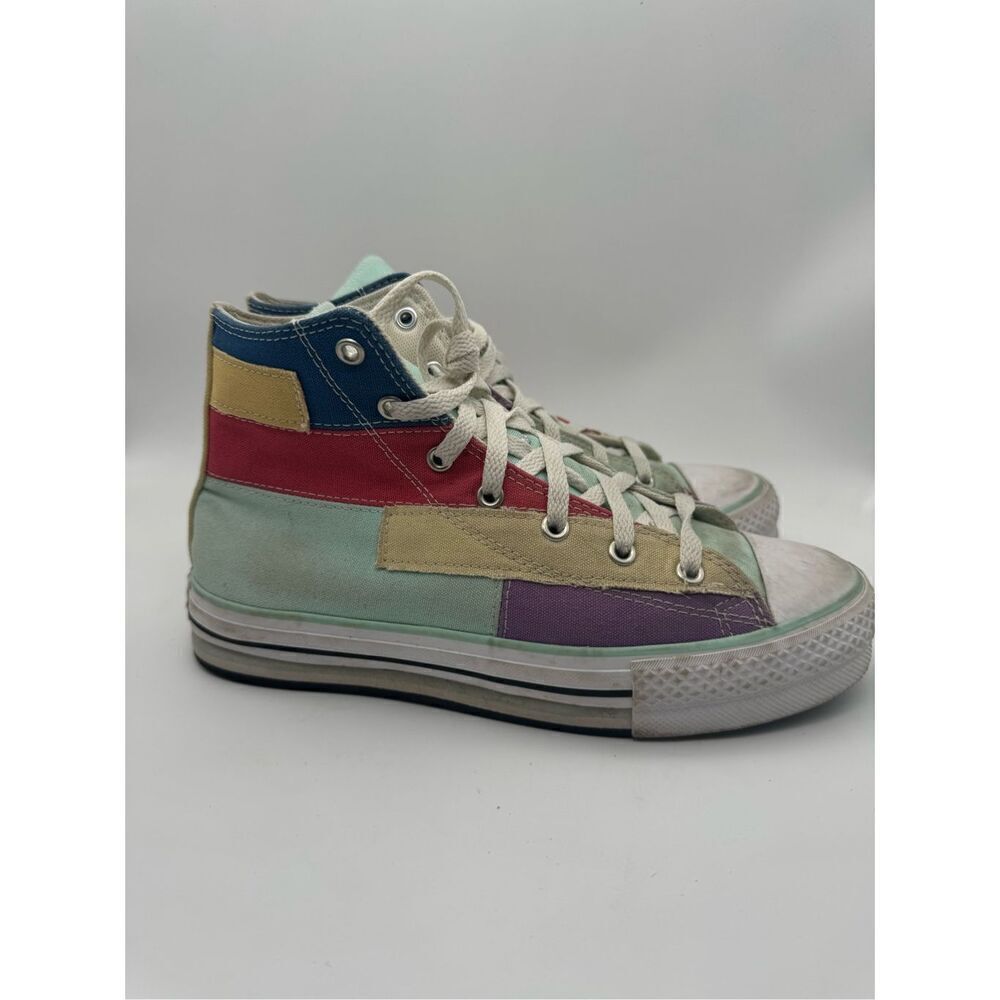 Converse Chuck Taylor All Star‎ High Top Patchwork Sneakers Women's Size 7
